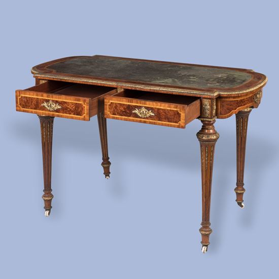 A Fine Thuya Wood Bureau Plat In the Louis XVI Manner